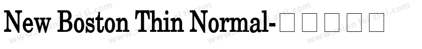 New Boston Thin Normal字体转换